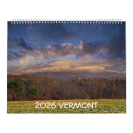 2026 Vermont Calendar カレンダー