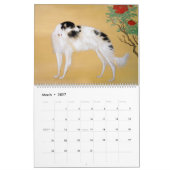 2026 Vintage Borzoi Art Calendar カレンダー (3月 2027)