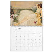 2026 Vintage Borzoi Art Calendar カレンダー (1月 2027)