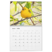 2026 Warblers - Original Bird Photo Calendar カレンダー (3月 2026)