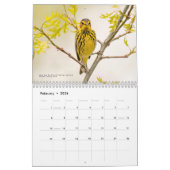 2026 Warblers - Original Bird Photo Calendar カレンダー (2月 2026)