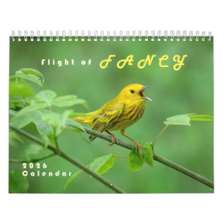2026 Warblers - Original Bird Photo Calendar カレンダー