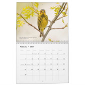 2026 Warblers - Original Bird Photo Calendar カレンダー (2月 2027)