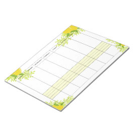 2026 weekly planner lemon  ノートパッド