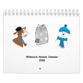 2026 Whimsical Animals Calendar ... カレンダー
