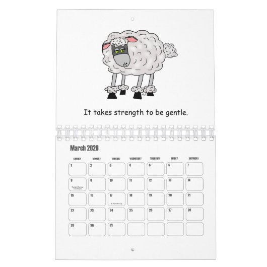 2026 Whimsical Animals Calendar ... カレンダー (3月 2026)