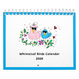 2026 Whimsical Birds Calendar . . . カレンダー