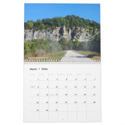 2026 Wilderness Expeditions Calendar カレンダー (3月 2026)