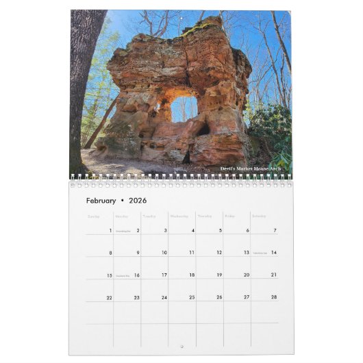 2026 Wilderness Expeditions Calendar カレンダー (2月 2026)