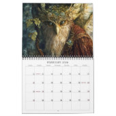 2026 Wildwood Kingdomファンタジーアートカレンダー カレンダー (2月 2026)