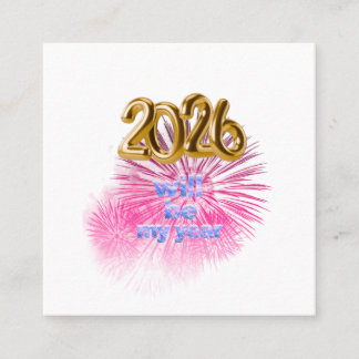 2026 Will Be My Year スクエア名刺