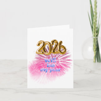 2026 Will Be My Year ノートカード