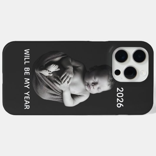2026 Will Be My Year - Cute Newborn Baby  Case-Mate iPhoneケース (裏面 (横))