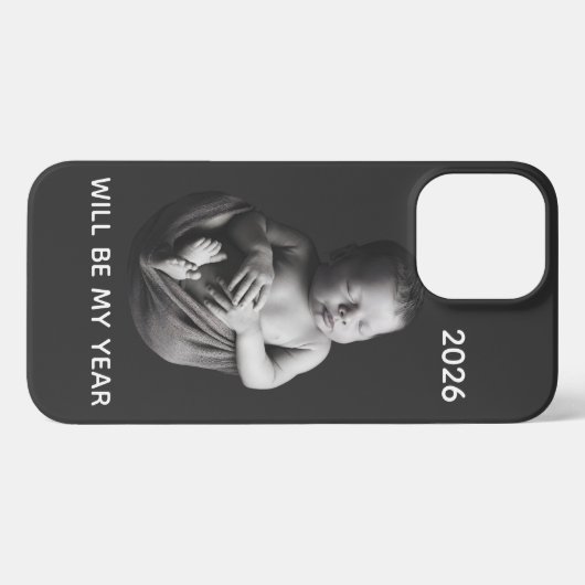 2026 Will Be My Year - Cute Newborn Baby  iPhoneケース (裏面横)