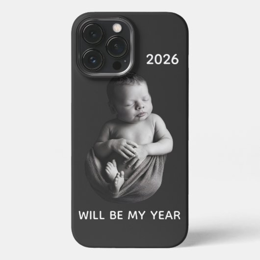 2026 Will Be My Year - Cute Newborn Baby  iPhoneケース (裏面)