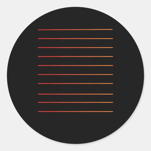 2026 Will Be My Year Funny Checklist ラウンドシール (正面)