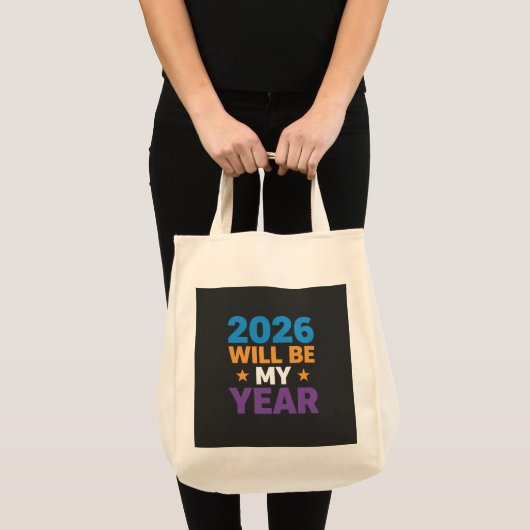 2026 Will Be My Year Inspirational New Beginnings トートバッグ (正面(商品))