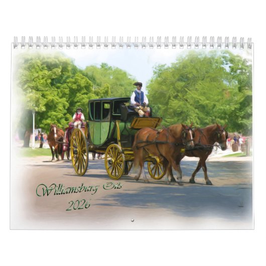 2026 Williamsburg Oils Calendar カレンダー (カバー)