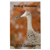 2026 Wisconsin Birds Calendar カレンダー (カバー)