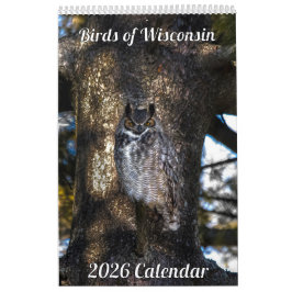 2026 Wisconsin Birds Calendar カレンダー