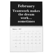 2026 Work Humor Wall Calendar カレンダー (2月 2027)