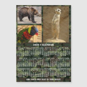 2026 Year Calendar Camouflage Add 3 Photos Magnet (正面)