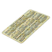 2026 Year Monthly Calendar Antique Map Large Print マグネット (左側)