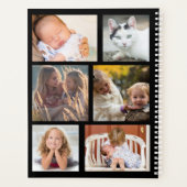 2026 Year Monthly Calendar Black Custom 9 Photos プランナー手帳 (裏面)