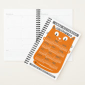 2026 Year Monthly Calendar Midcentury Orange Cat S プランナー手帳 (ディスプレー)