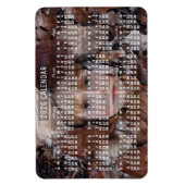 2026 Year Monthly Calendar White | Add Photo マグネット (縦)