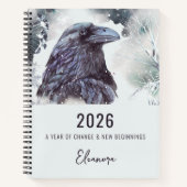 2026 Year of Change Raven Symbolism ノートブック (正面)