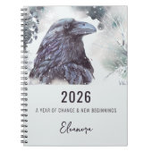 2026 Year of Change Raven Symbolism ノートブック (正面)
