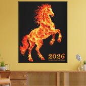 2026 Year of the Fire Horse キャンバスプリント (インサイチュ (リビング))