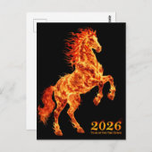 2026 Year of the Fire Horse ポストカード (正面/裏面)