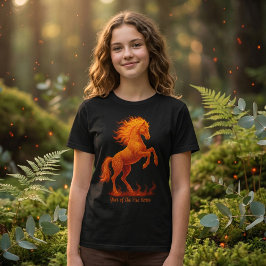 2026 Year of the Fire Horse Chinese Zodiac Tシャツ