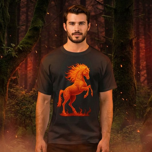 2026 Year of the Fire Horse Chinese Zodiac Tシャツ