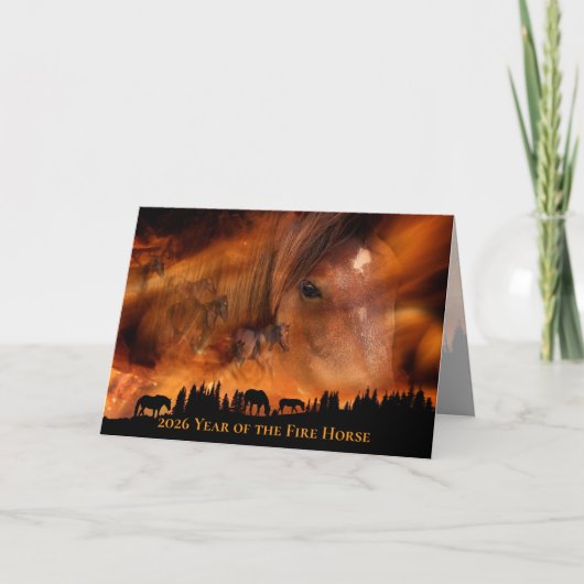 2026 Year of the Fire Horse - Firestorm カード (正面)