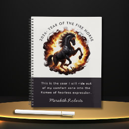 2026 Year of the Fire Horse Motivational Quote プランナー手帳