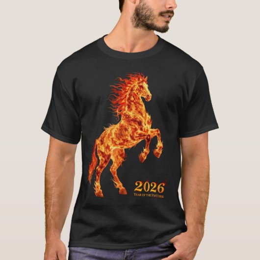 2026 Year of the Fire Horse Tシャツ (正面)