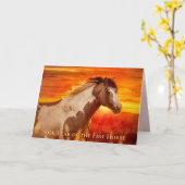 2026 Year of the Fire Horse - Traveler カード (黄色い花)