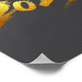 2026 Year Of The Horse Calligraphy Chinese Lunar N ポスター (角)