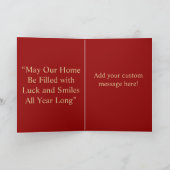 2026 Year of the Horse Chinese Card カード (内部)