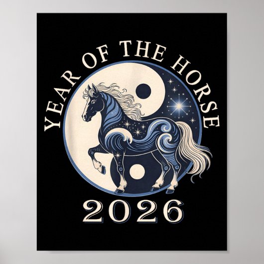 2026 Year Of The Horse Chinese New Year,horse Grap ポスター (正面)