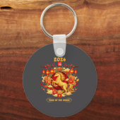 2026 Year Of The Horse Chinese Zodiac Art  キーホルダー (正面)