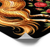 2026 Year Of The Horse Floral Zodiac Art Lunar New ポスター (角)