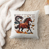 2026 Year of the Horse Triumph, Lunar Zodiac Gift クッション (ブランケット)