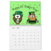 2026 year of the owl calendar カレンダー (3月 2026)