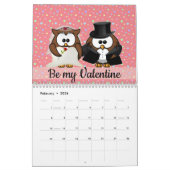 2026 year of the owl calendar カレンダー (2月 2026)