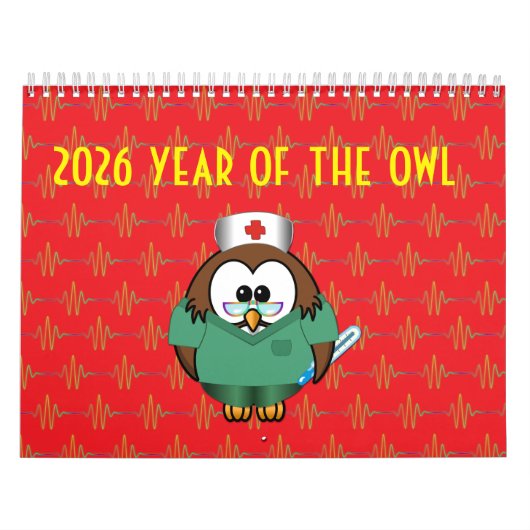 2026 year of the owl calendar カレンダー (カバー)