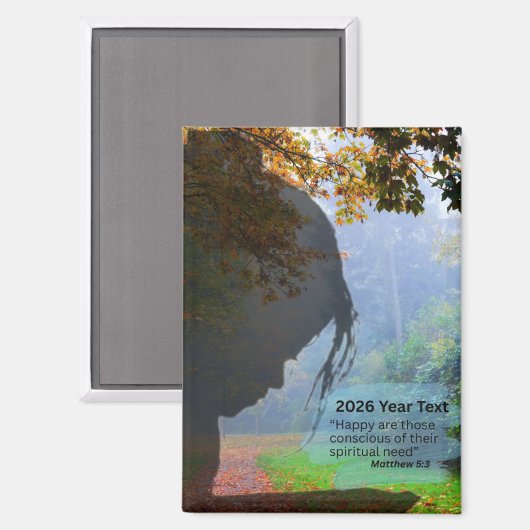 2026 Year Text Meditating マグネット (正面/裏面)